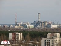 Вид на Чернобыльскую АЭС в реальности Chernobyl Mod для OFP/ArmA:CWA (фото)