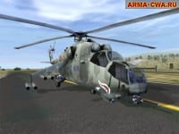 Вертолёт Ми-24 на аэродроме Малдена Ми 24 в Operation Flashpoint/ArmA:CWA (фото)