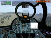 Кабина пилота Ми-24 в OFP/CWA Ми 24 в Operation Flashpoint/ArmA:CWA (фото)