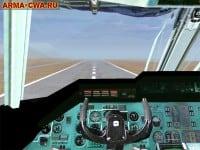 Вид с места первого пилота Ан-124 Аддон самолёта Ан 124 (Руслан) от Konyak/VIT (фото)